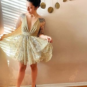 Gold Sparkle Dress
